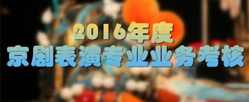 九幺操国家京剧院2016年度京剧表演专业业务考...